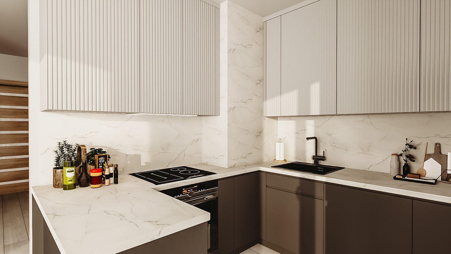 jak urządzić małą kuchnię w bloku