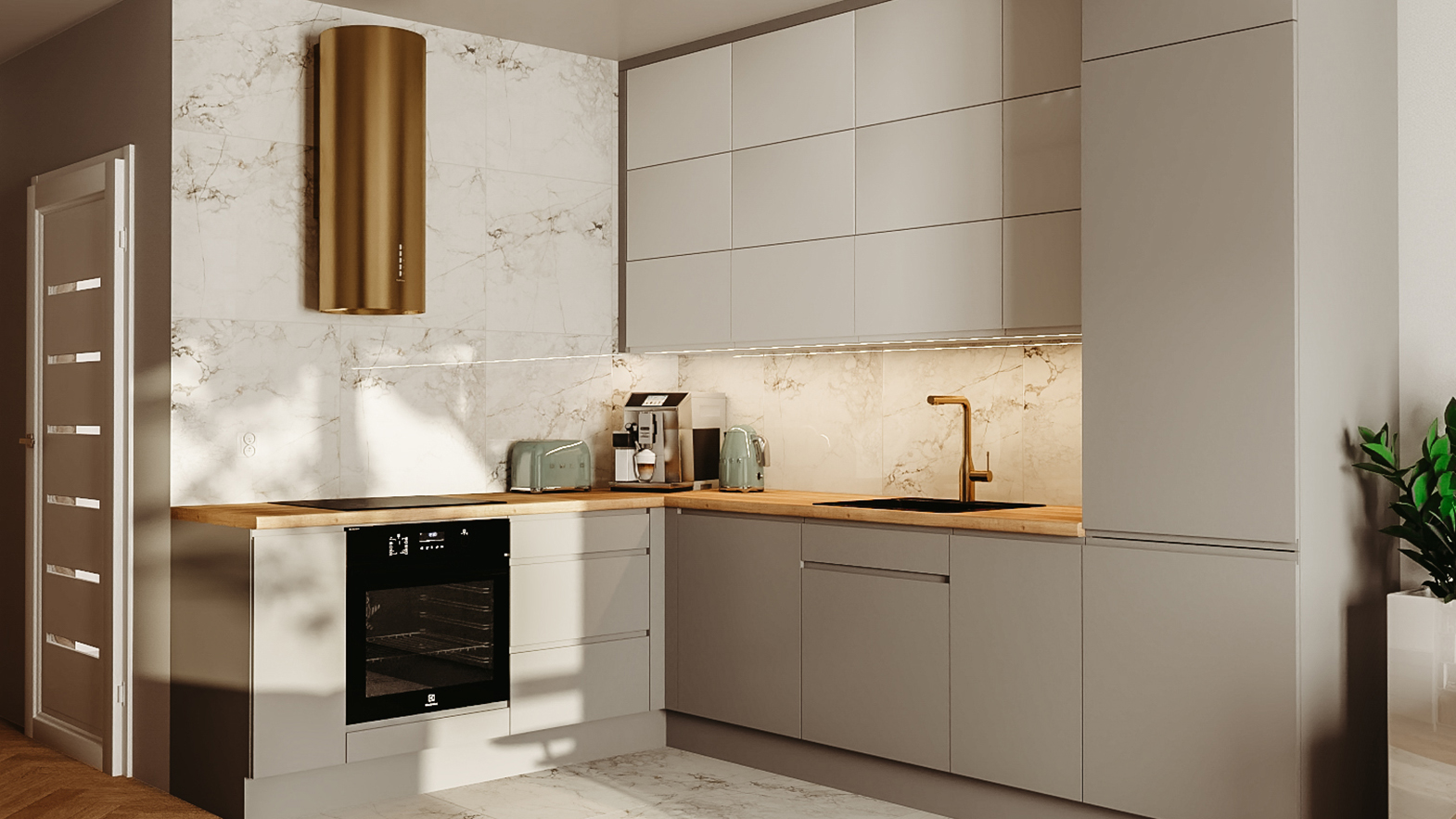 jak urządzić małą kuchnię