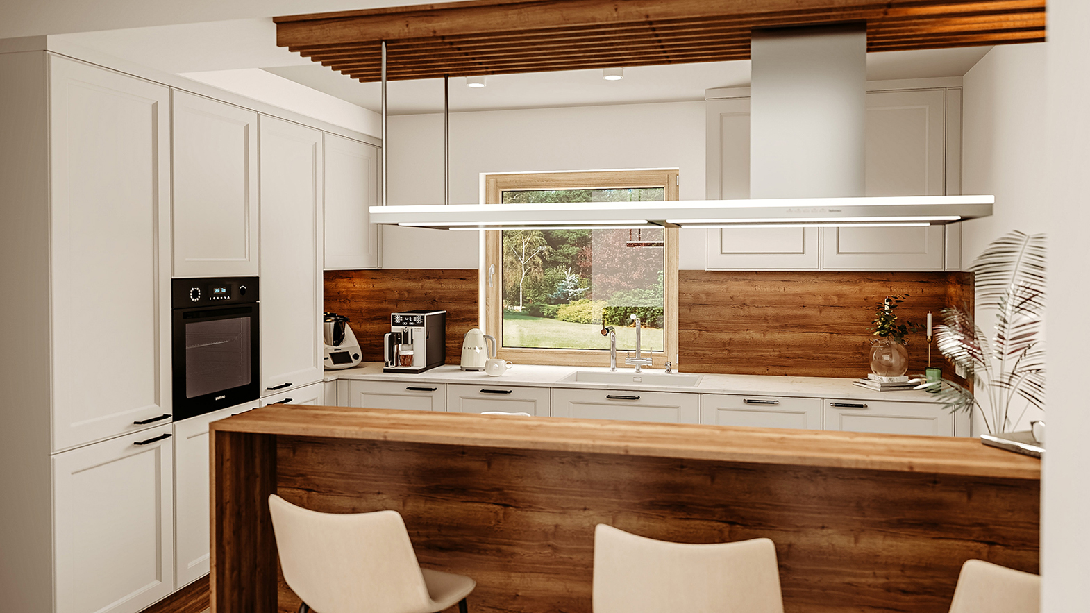 meble kuchenne w kształcie litery L