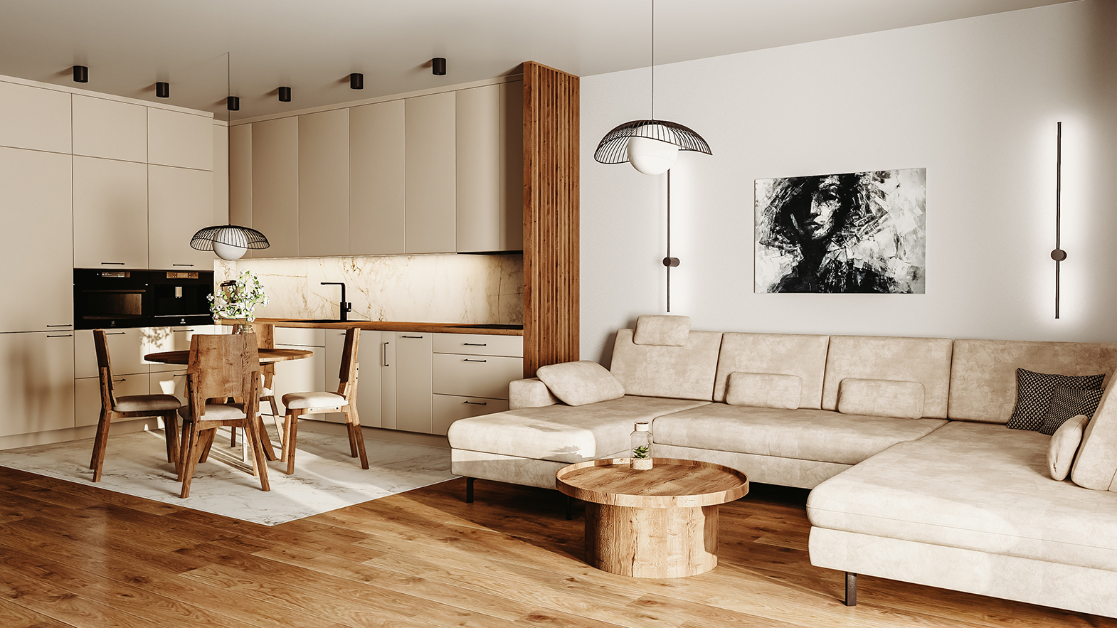 zabudowa kuchenna w kształcie litery L