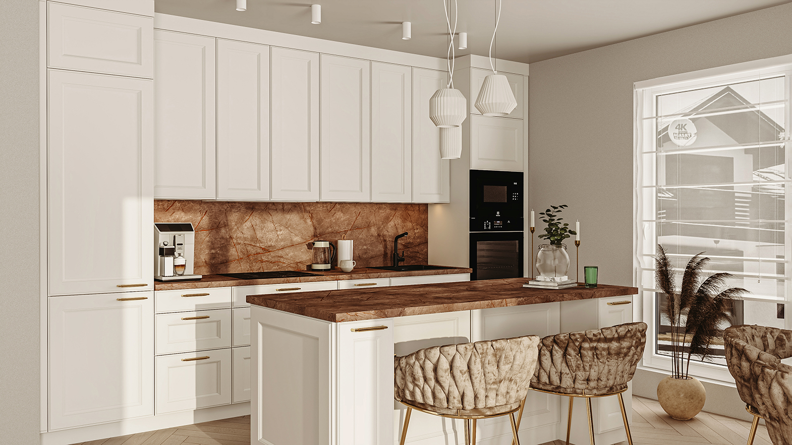 strefy robocze w ergonomicznej kuchni